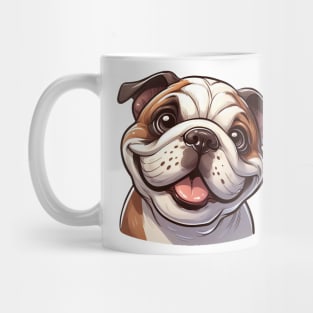 Cute Bulldog Illustration Mug